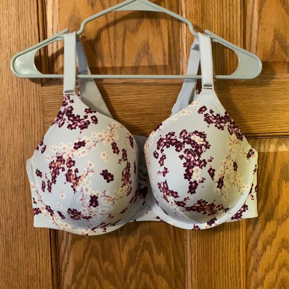 Torrid grey floral bra